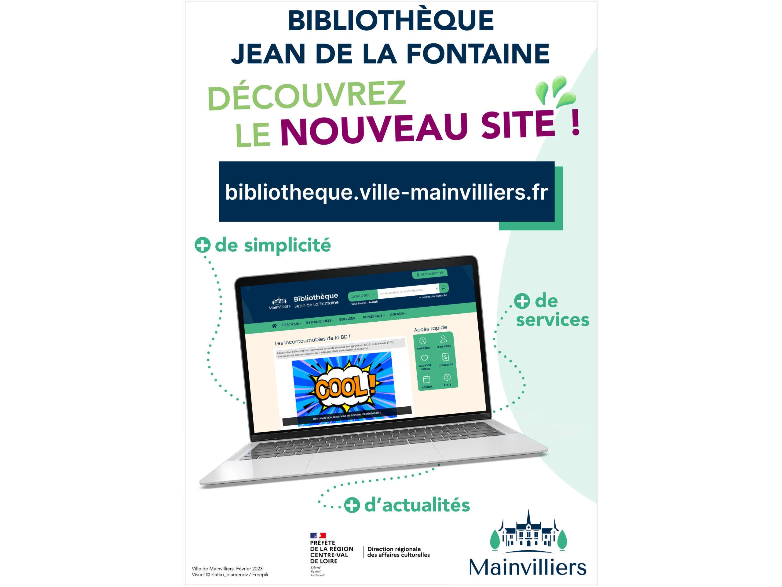 découvrez le nouveau site bibliothèque jean de la fontaine - Mainvilliers