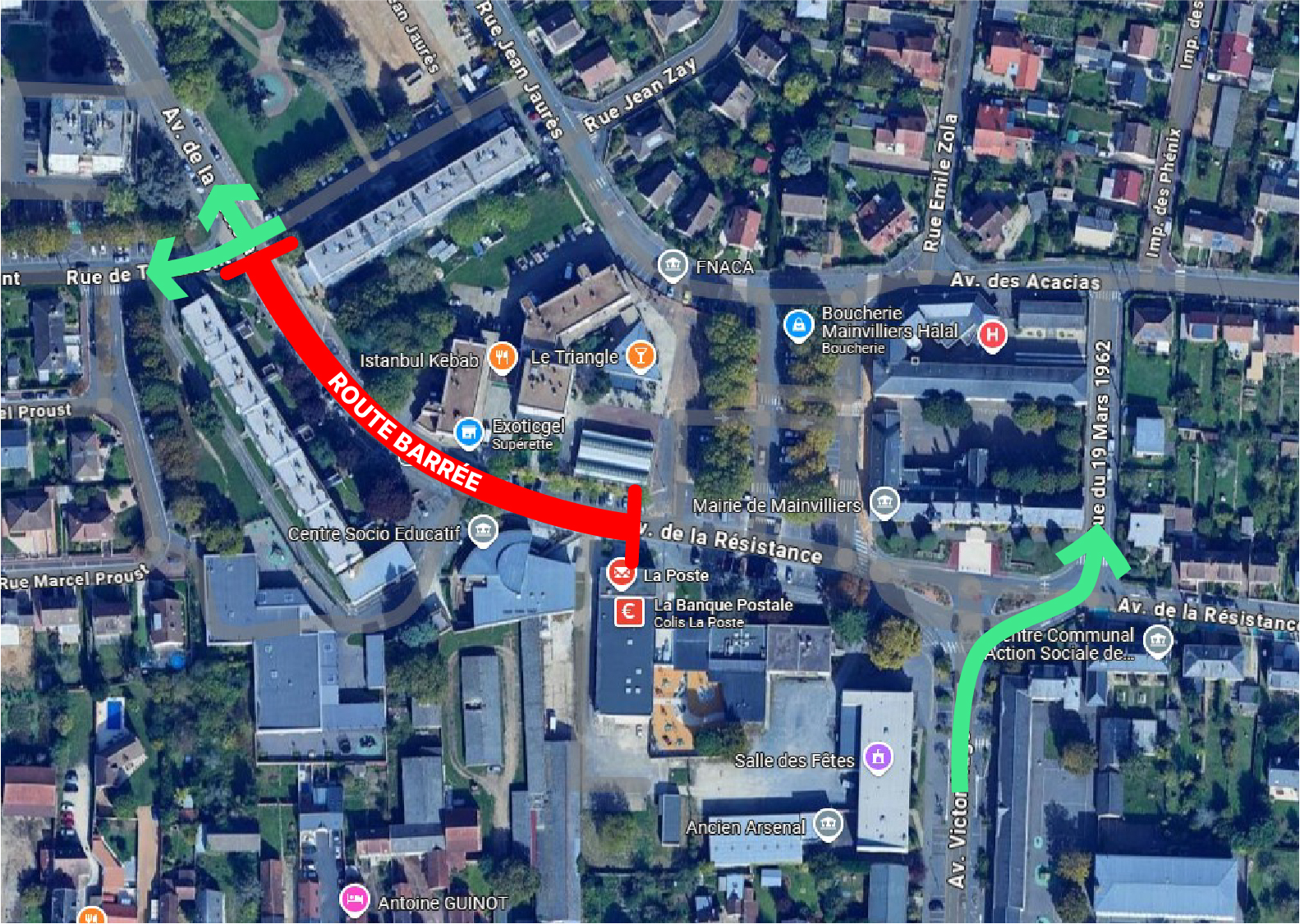 Plan travaux av. Résistance