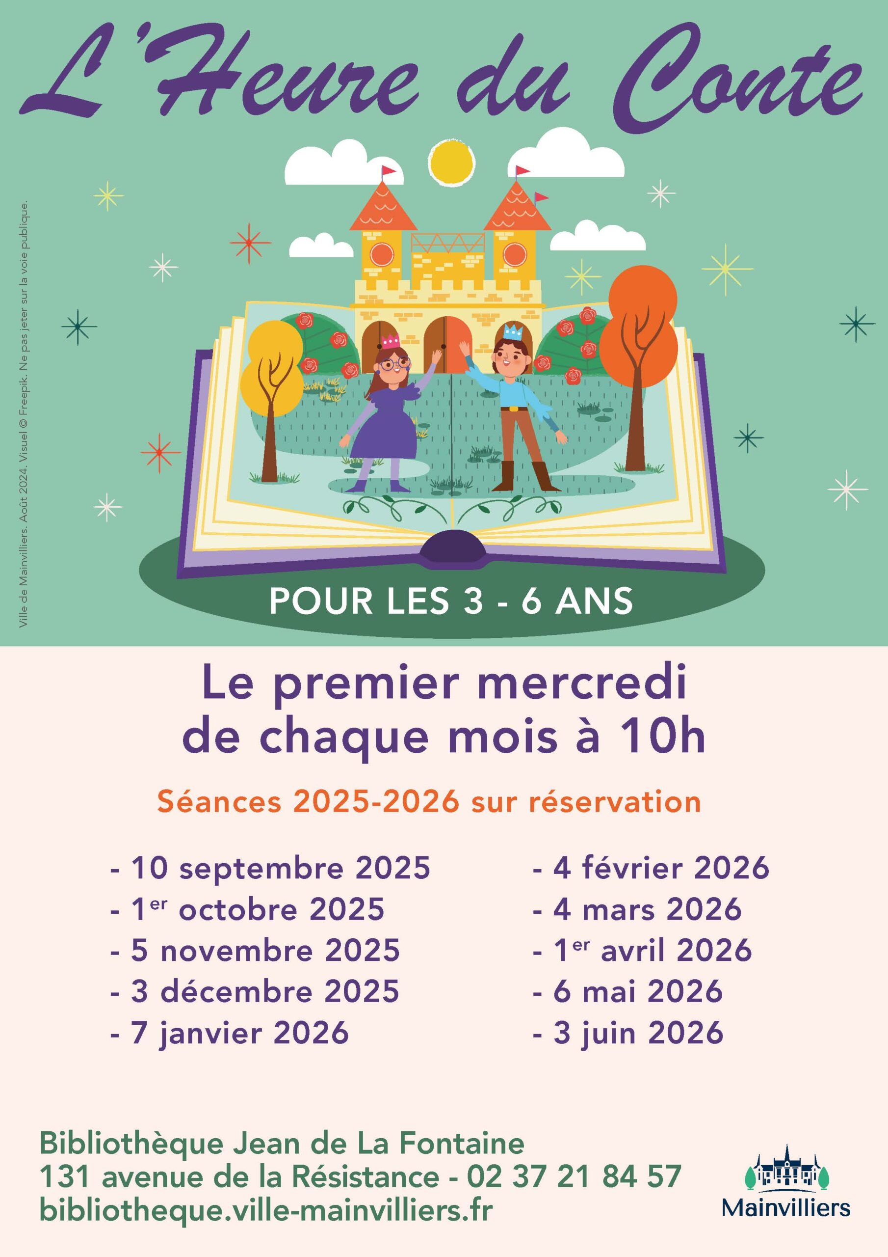 2025-08 AFFICHE – HEURE DU CONTE