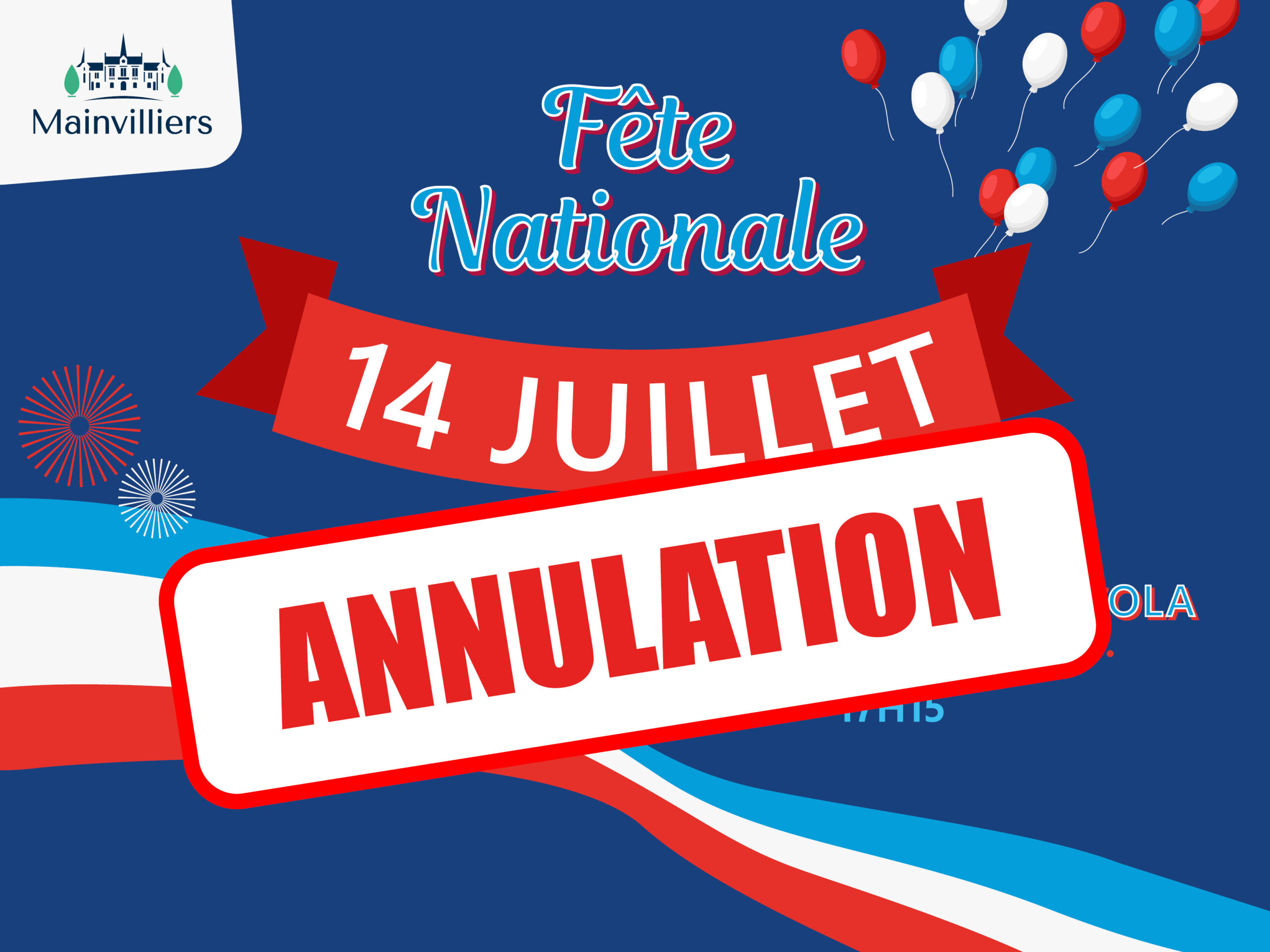 Fête nationale : annulation