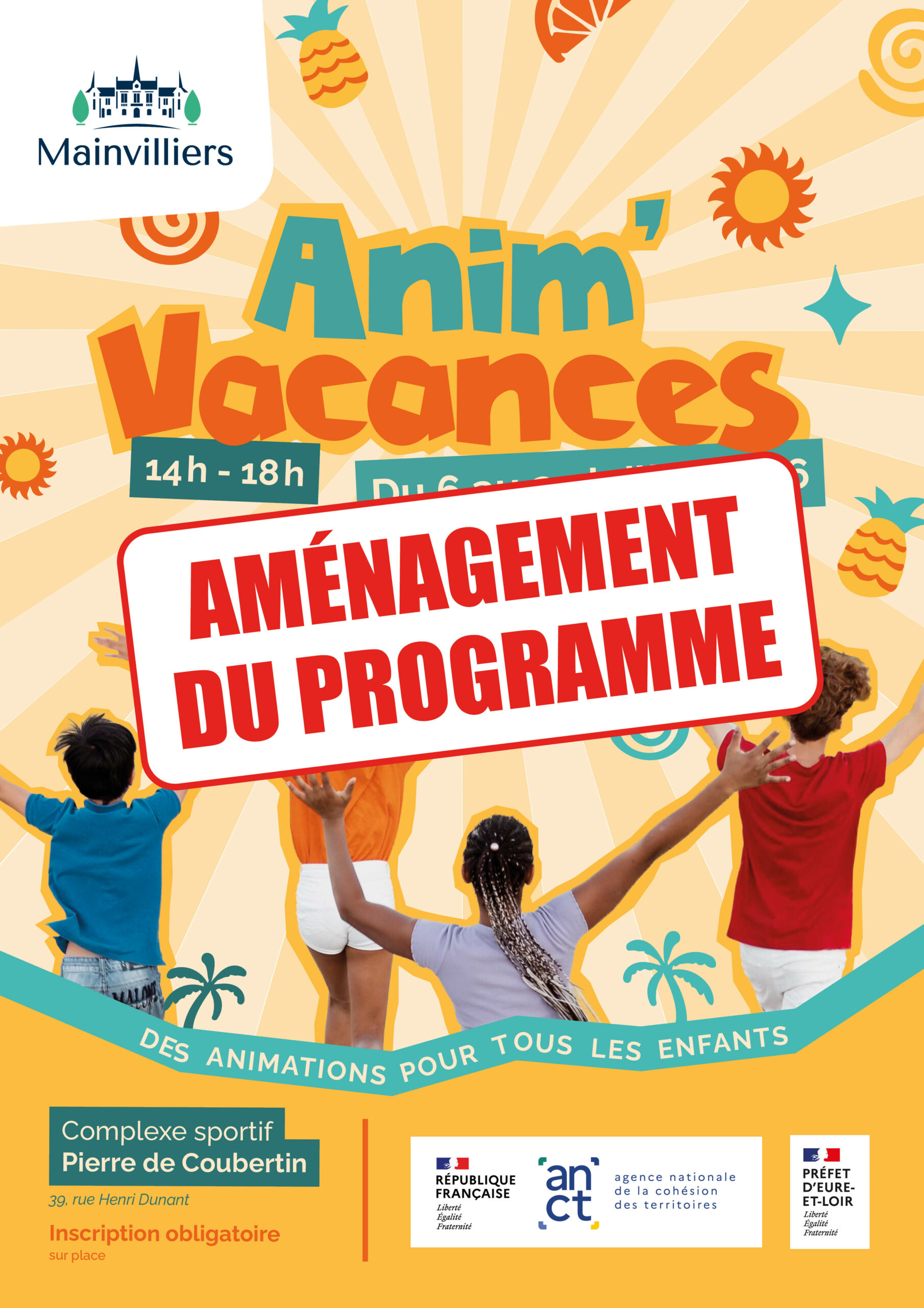 anim’vacances – améngamenet programme
